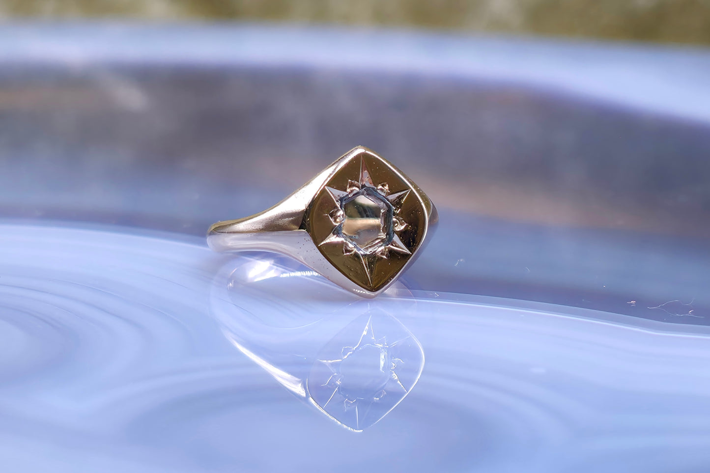 Montana Sapphire Portal Ring