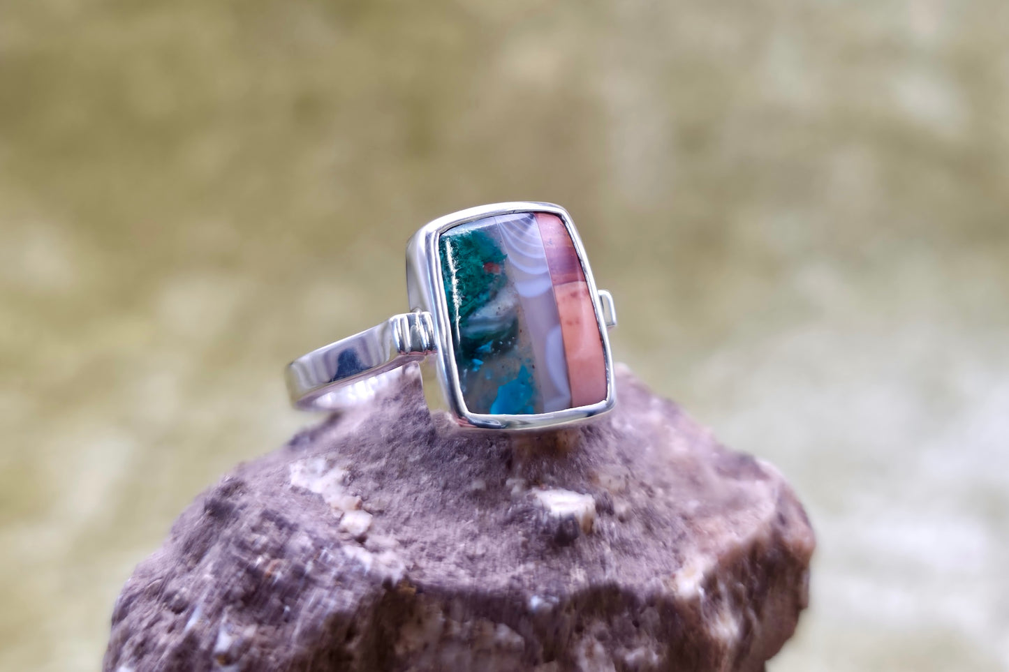 Stone Mosaic Ring 2