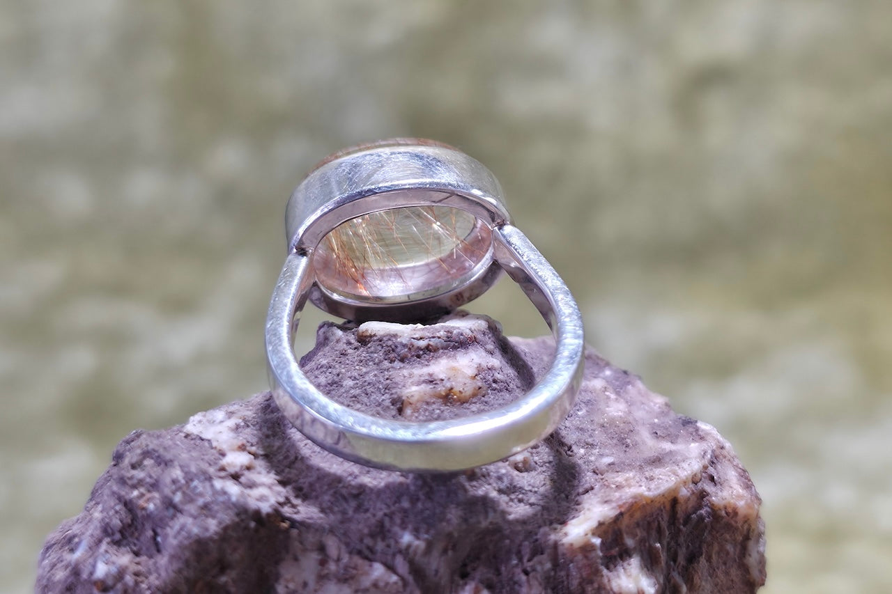 Rutile Quartz Ring