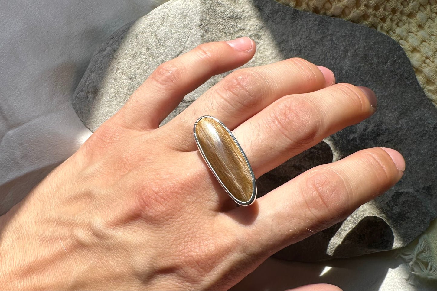 Badger Creek Petrified Wood Ring