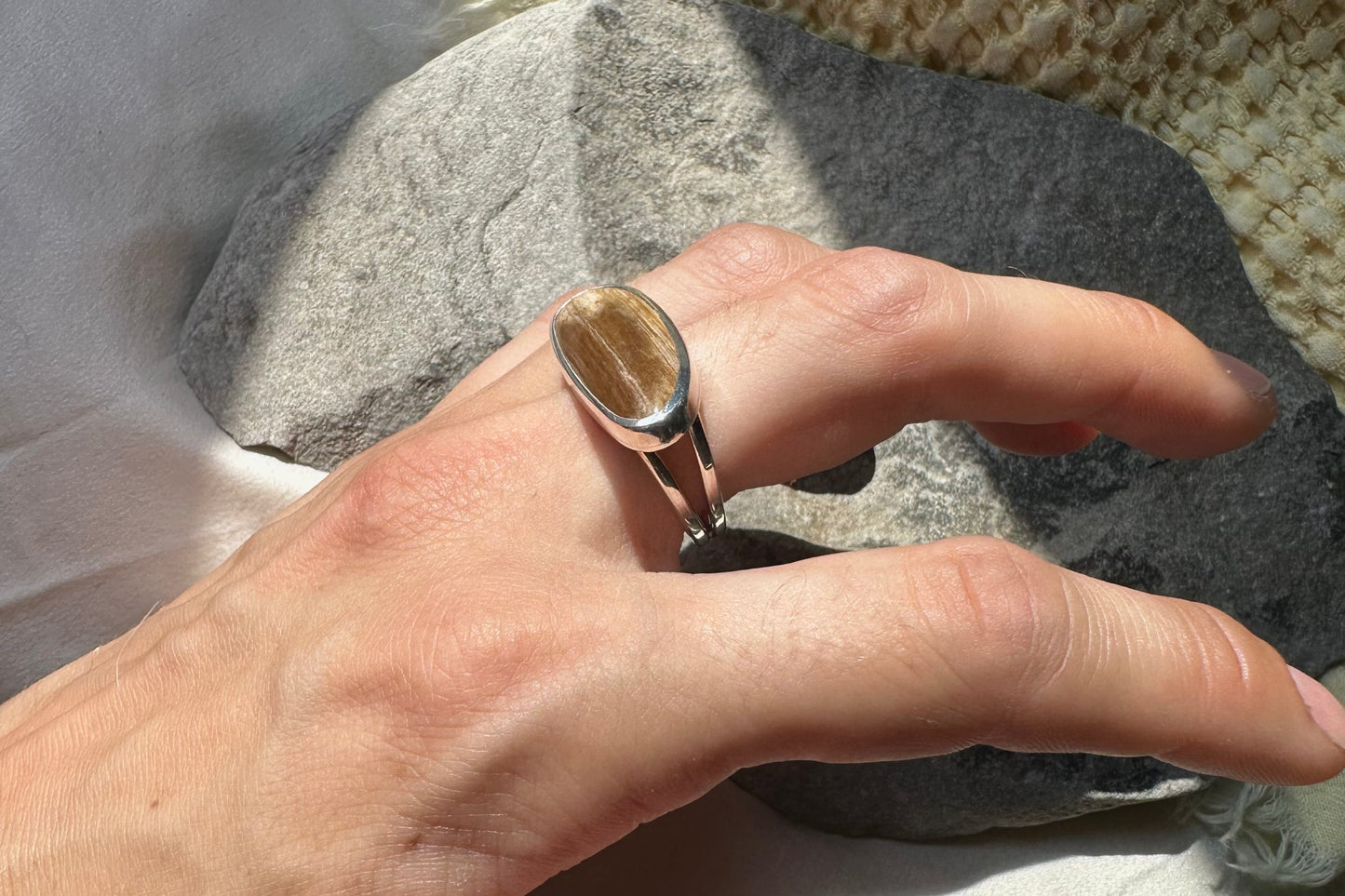 Badger Creek Petrified Wood Ring