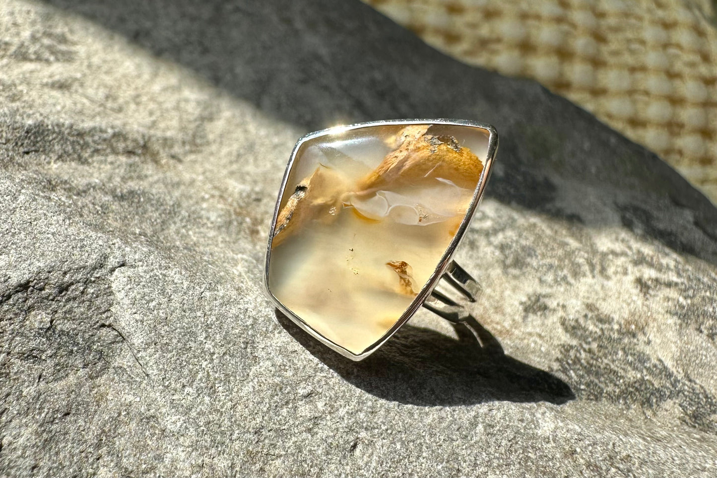 Panther Creek Agate Ring