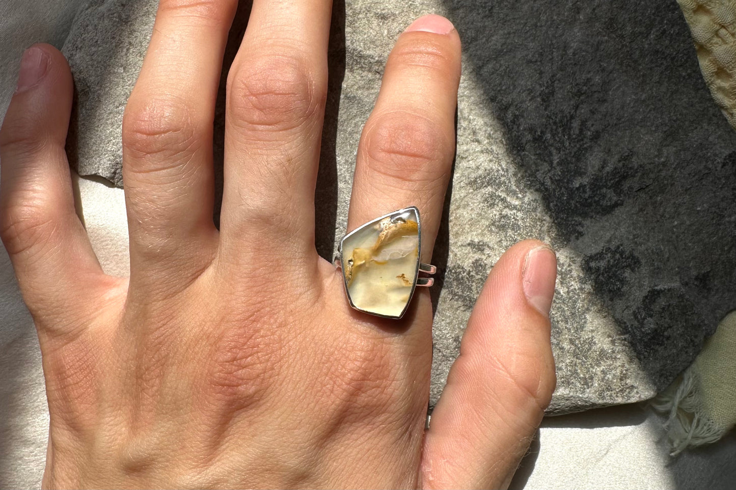 Panther Creek Agate Ring