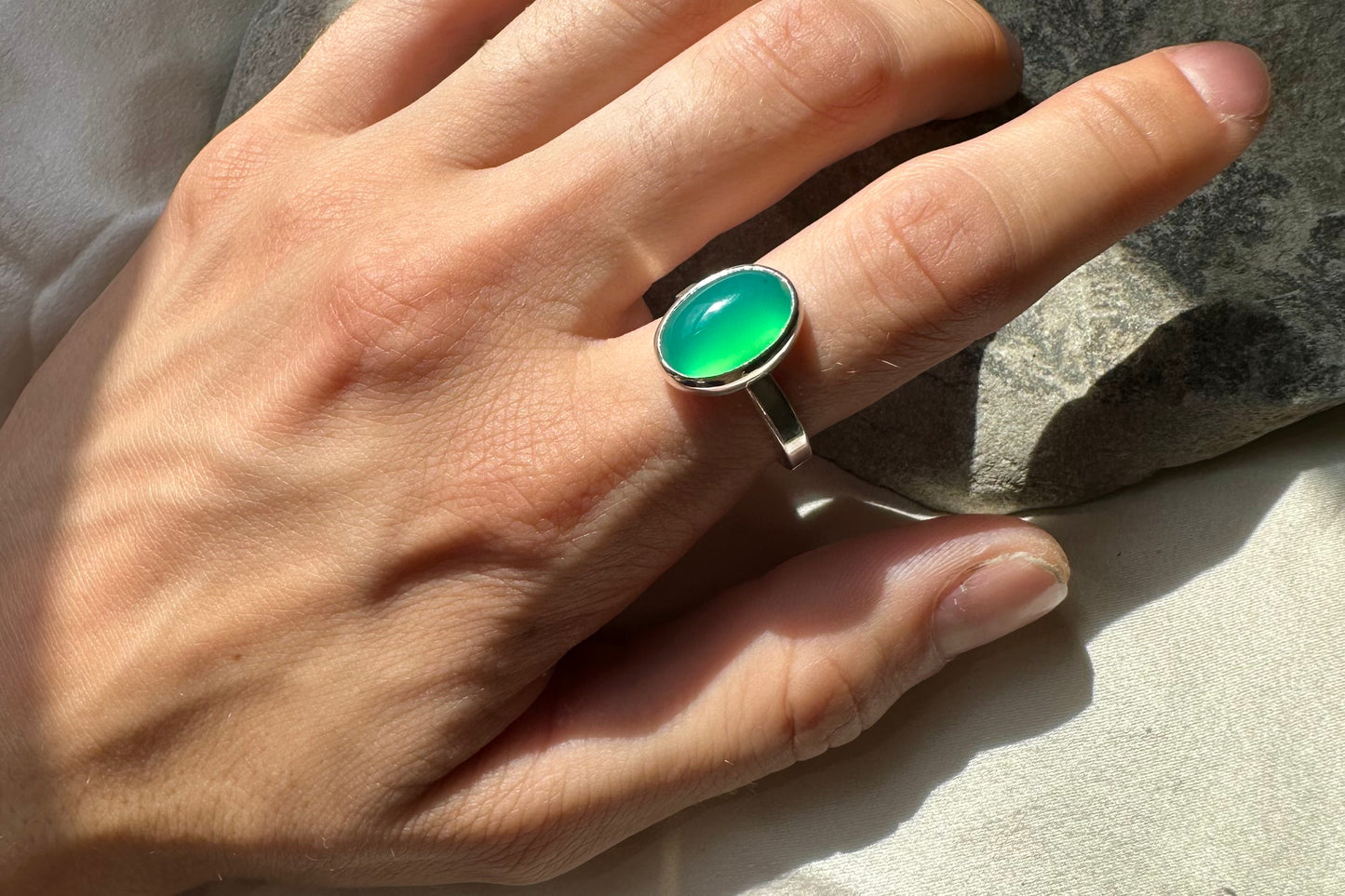 Chrysoprase Ring