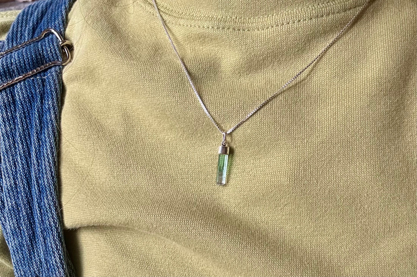 Raw Tourmaline Necklace