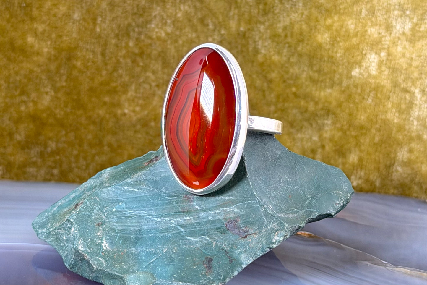 Malawi Agate Ring