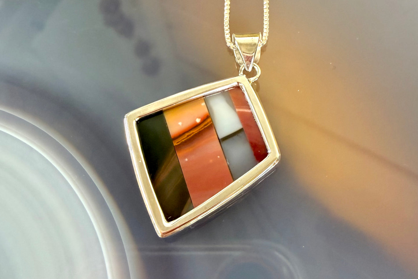 Continued Line Mosaic Necklace