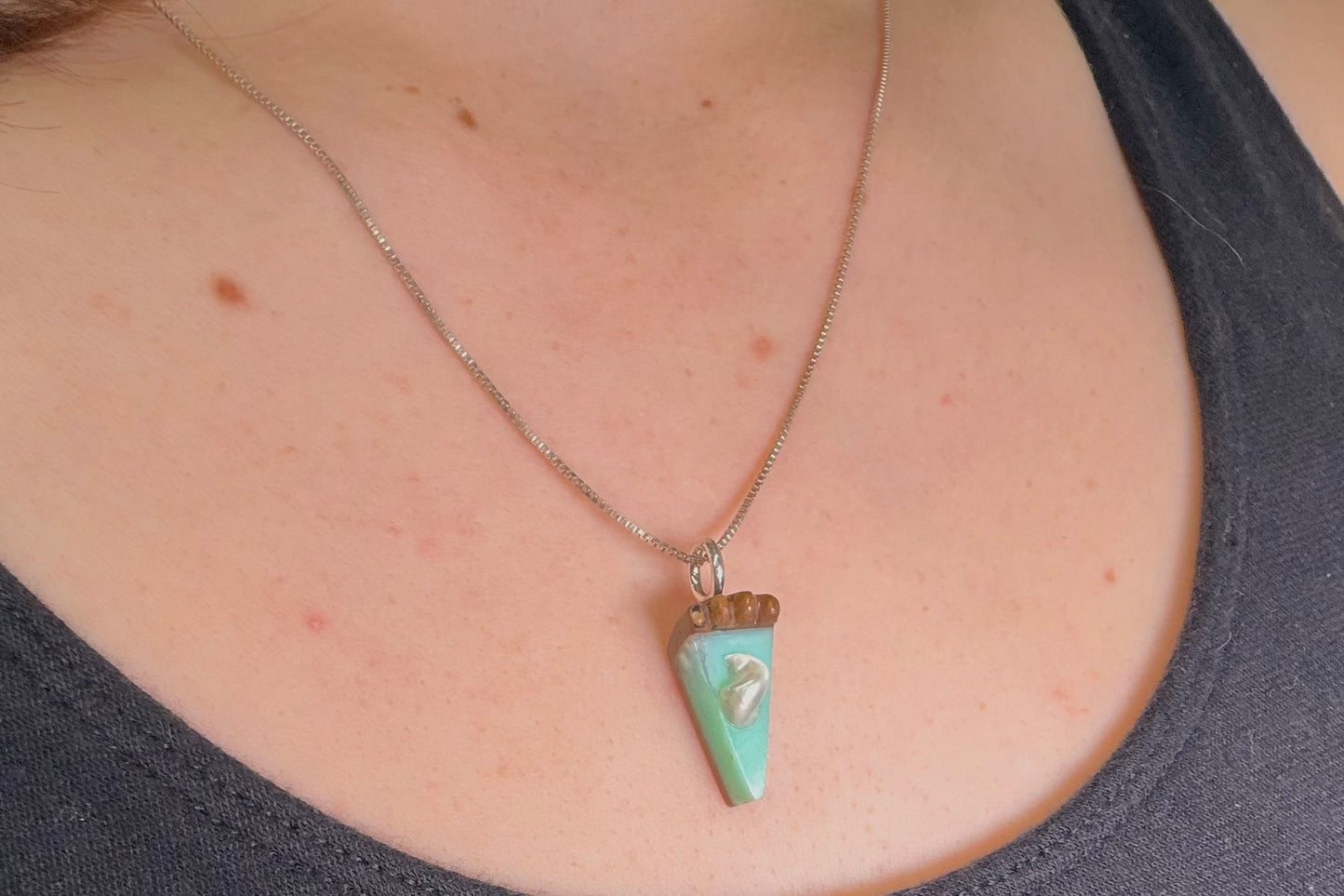 Key Lime Pie Necklace