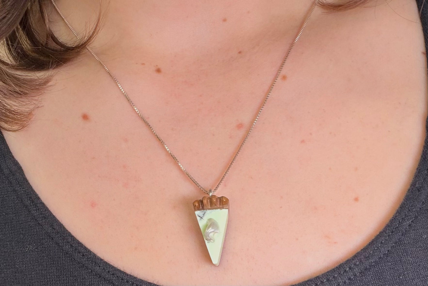 Key Lime Pie Necklace