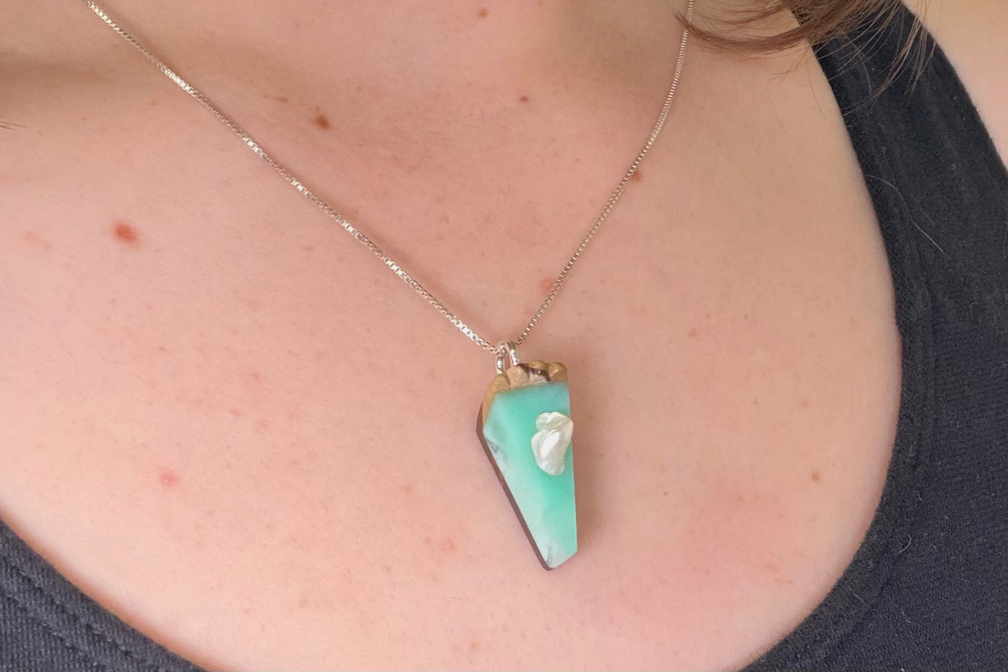 Key Lime Pie Necklace