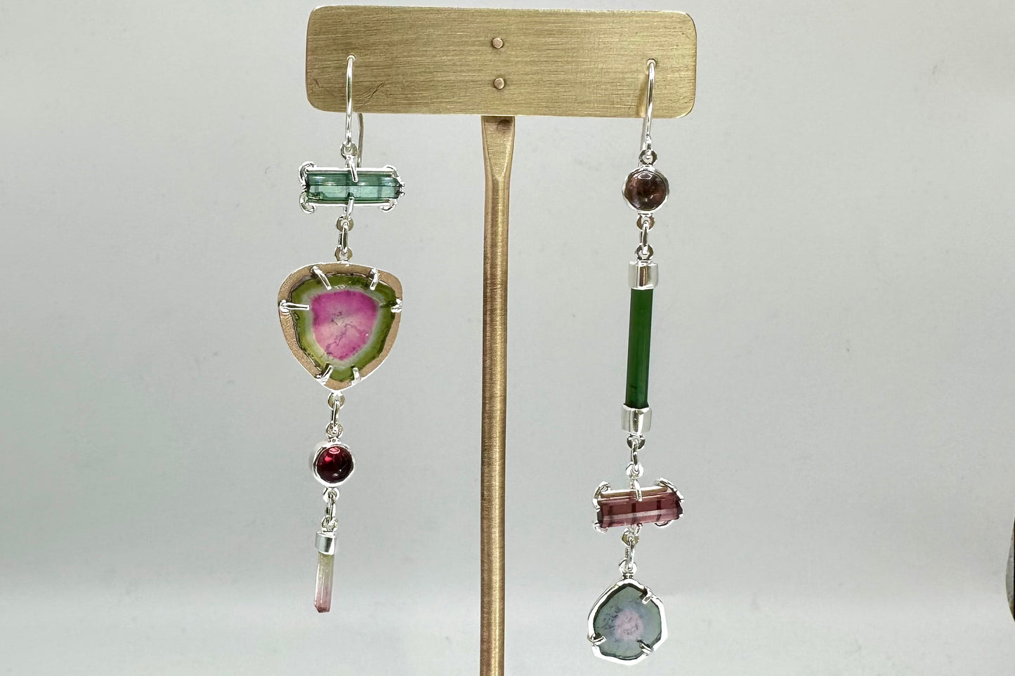 Asymmetrical Tourmaline Earrings