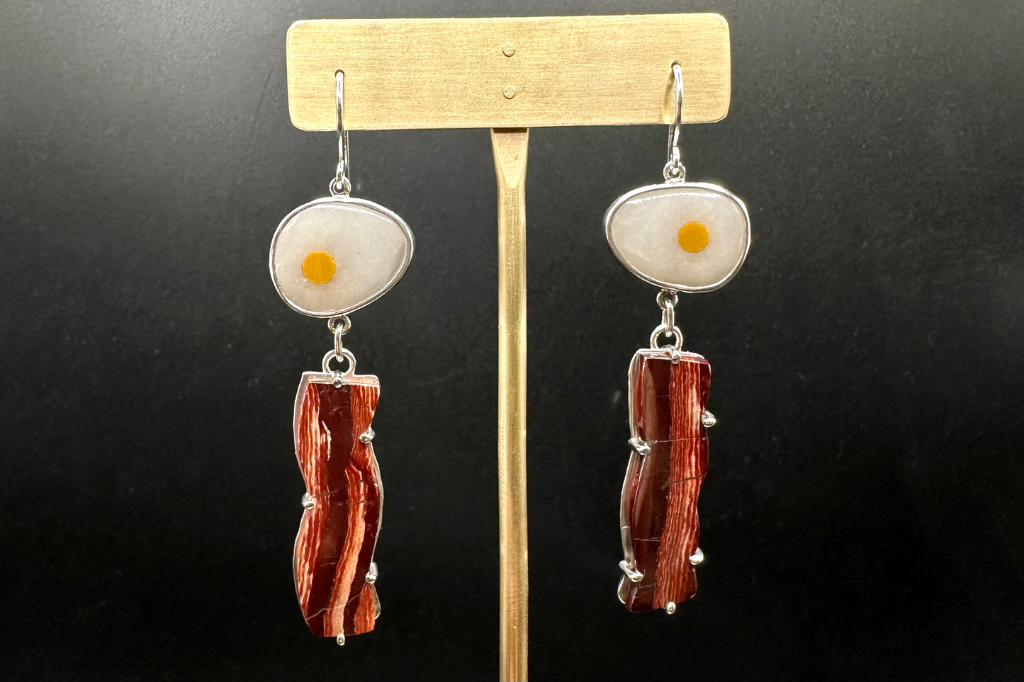 Bacon and Egg Earrings