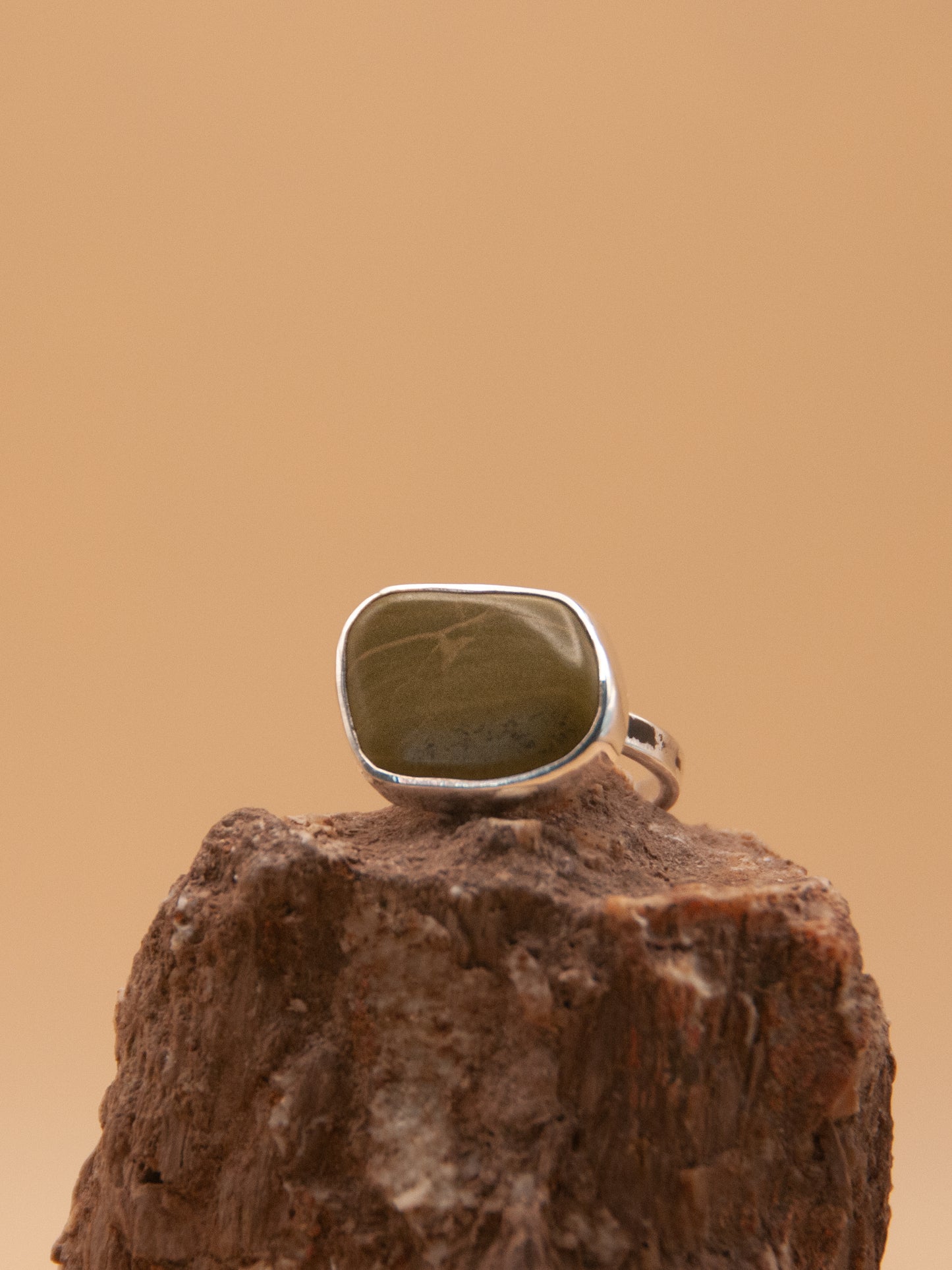 Michigan Beach Stone Ring