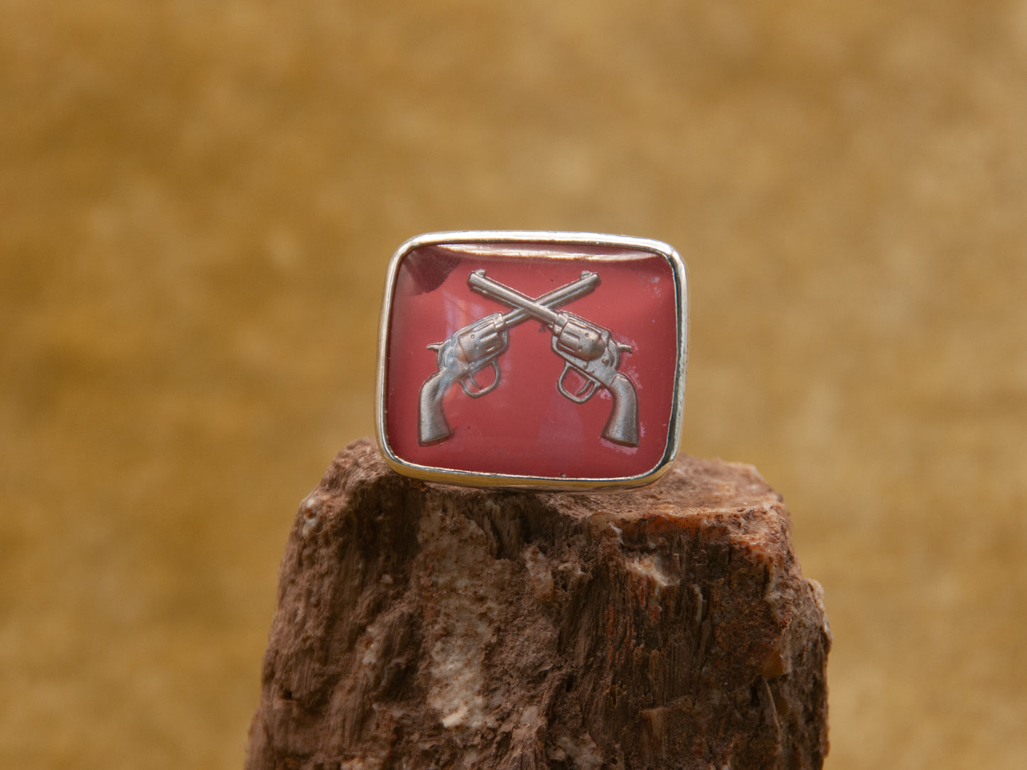 Vintage Pistol Intaglio