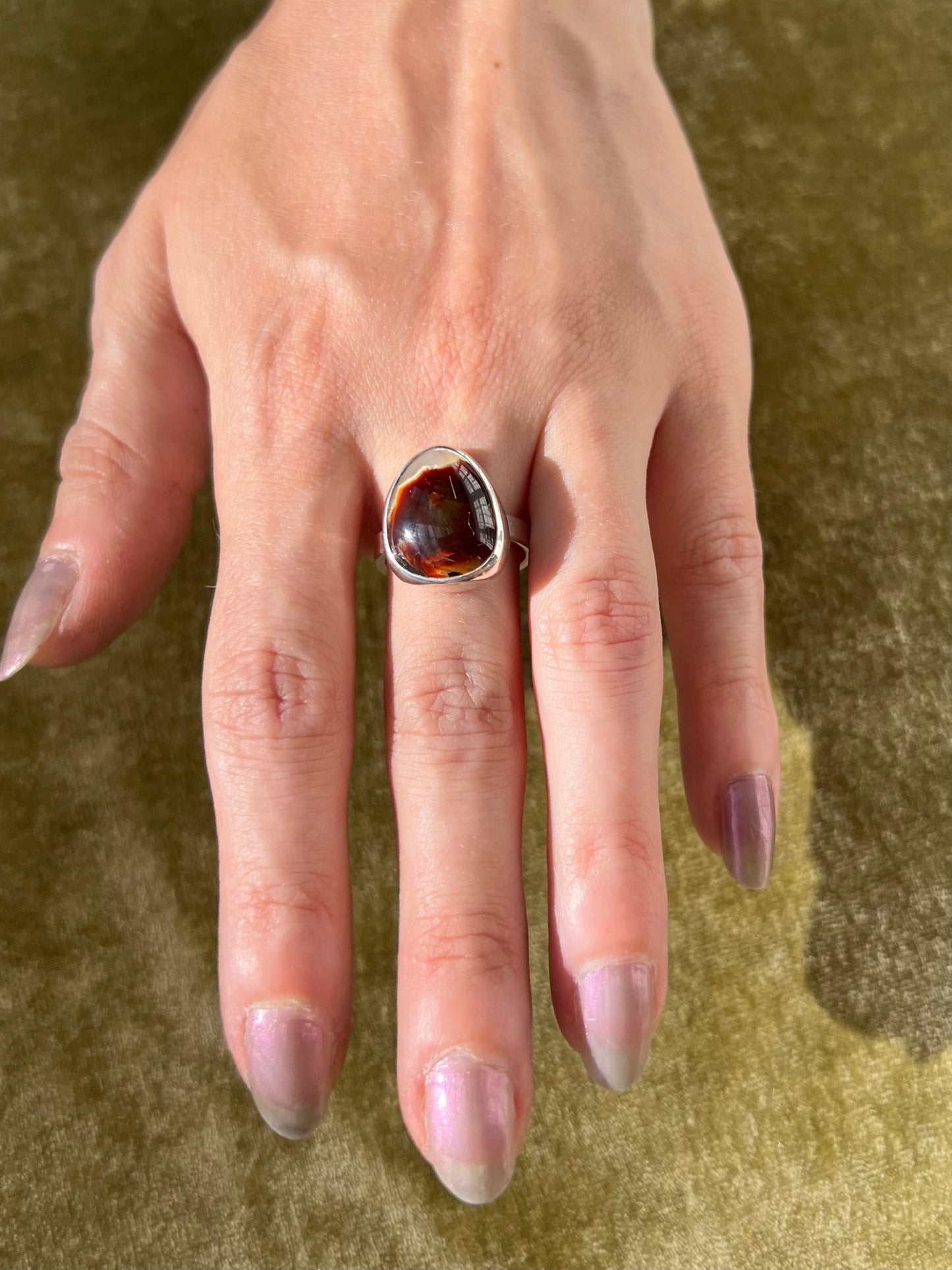 Fire Agate Ring