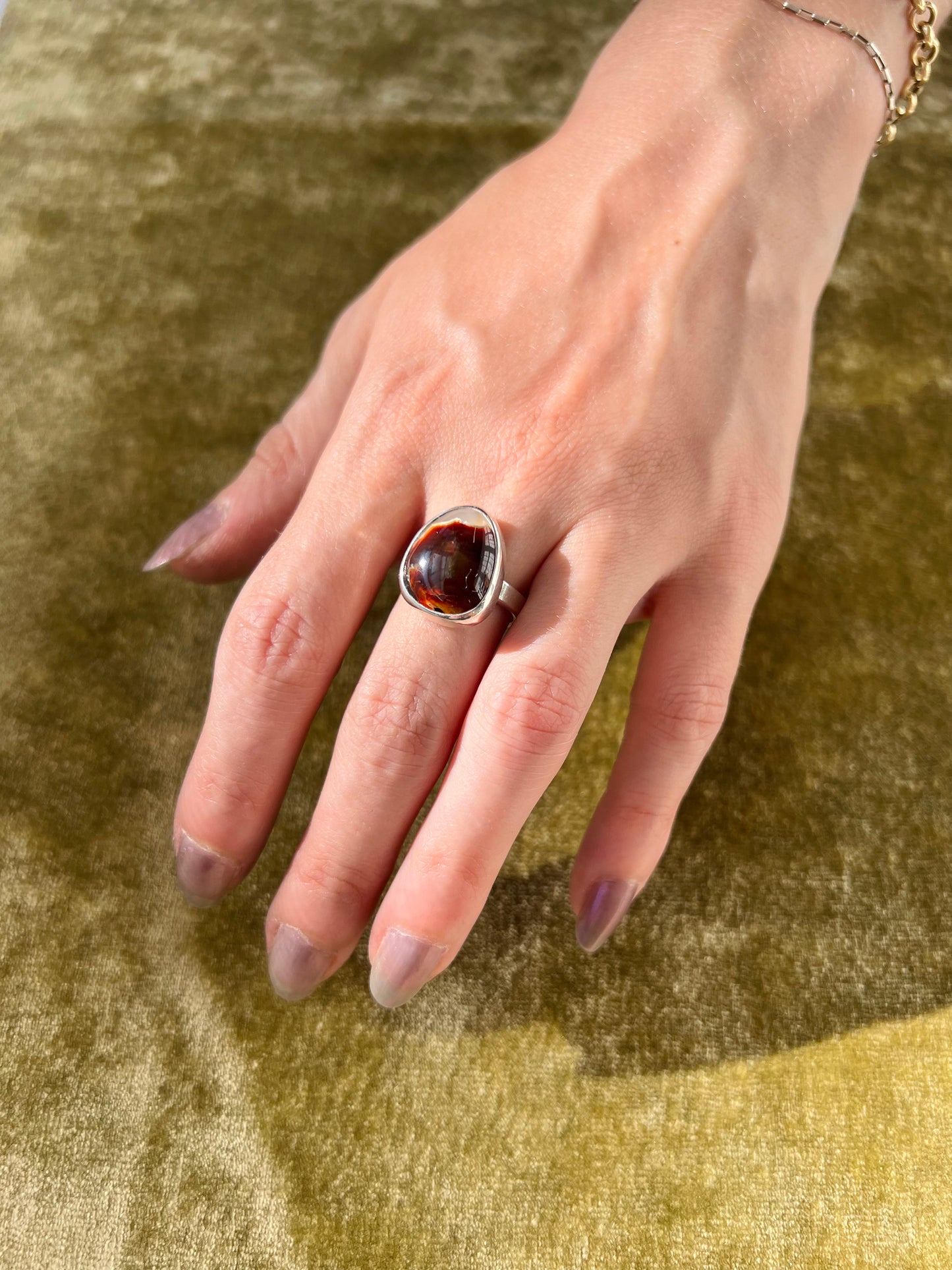 Fire Agate Ring