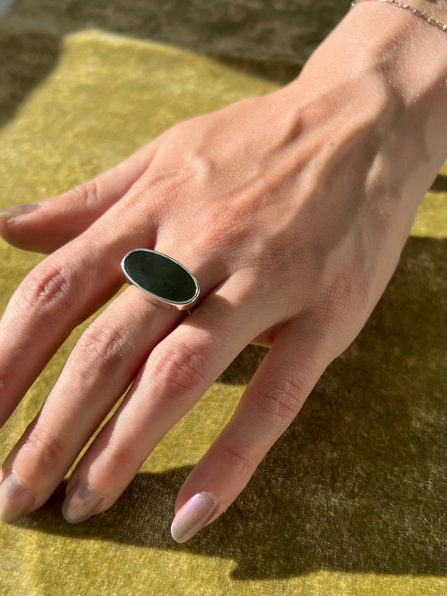 Jade Oval Ring