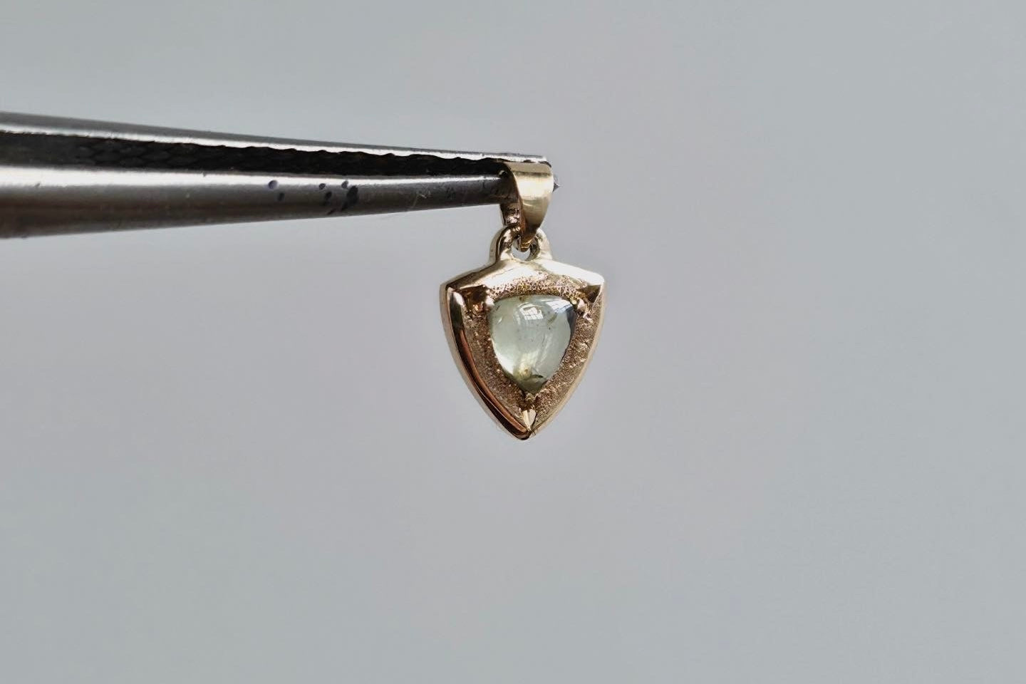 Montana Sapphire Trillion Charm