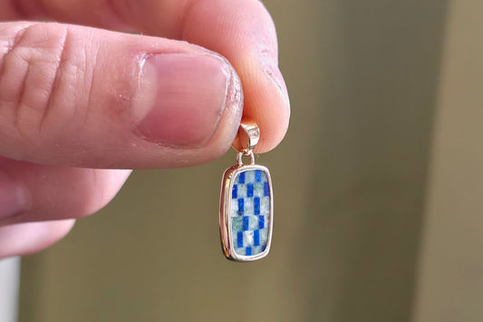 Wyoming Jade and Lapis Charm