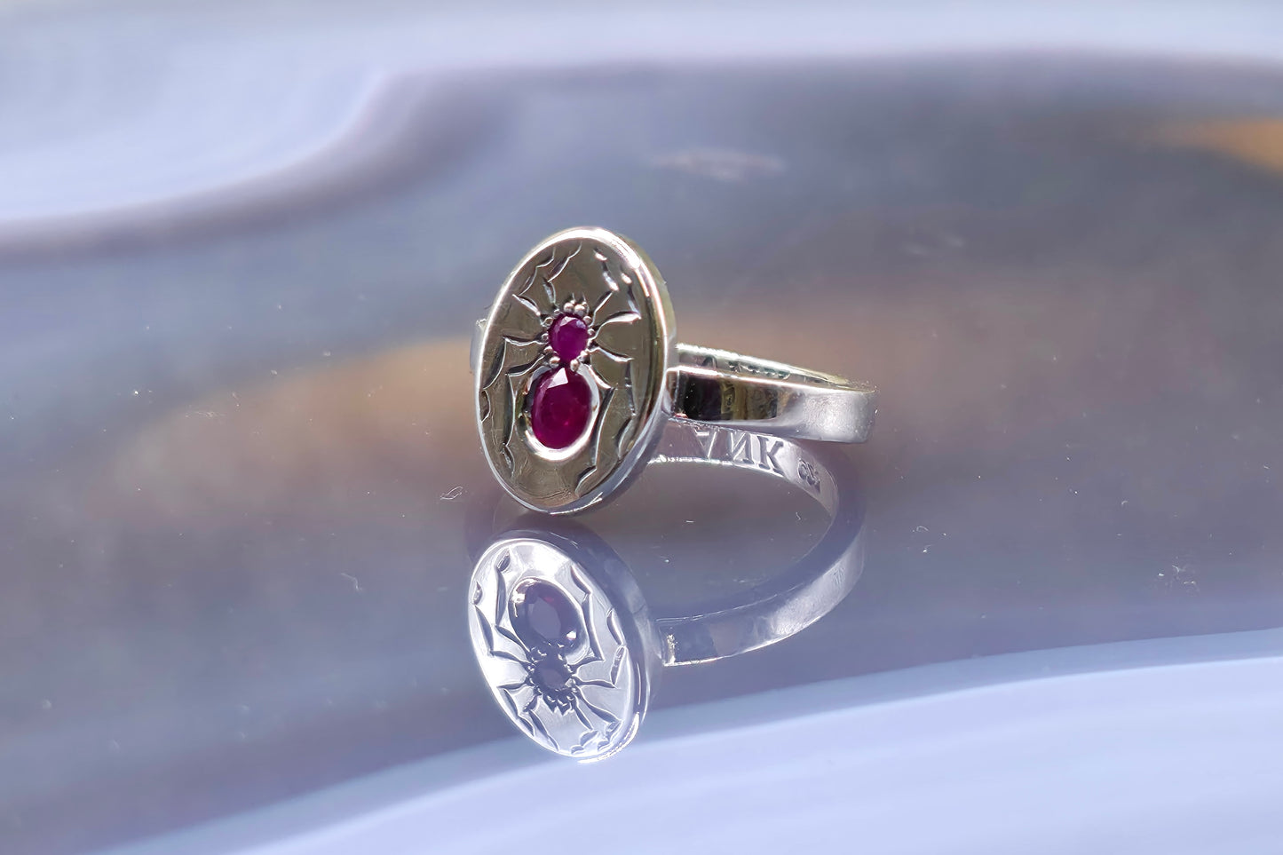 Ruby Spider Ring