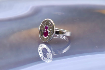 Ruby Spider Ring