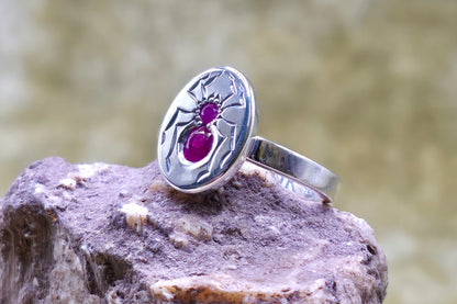 Ruby Spider Ring