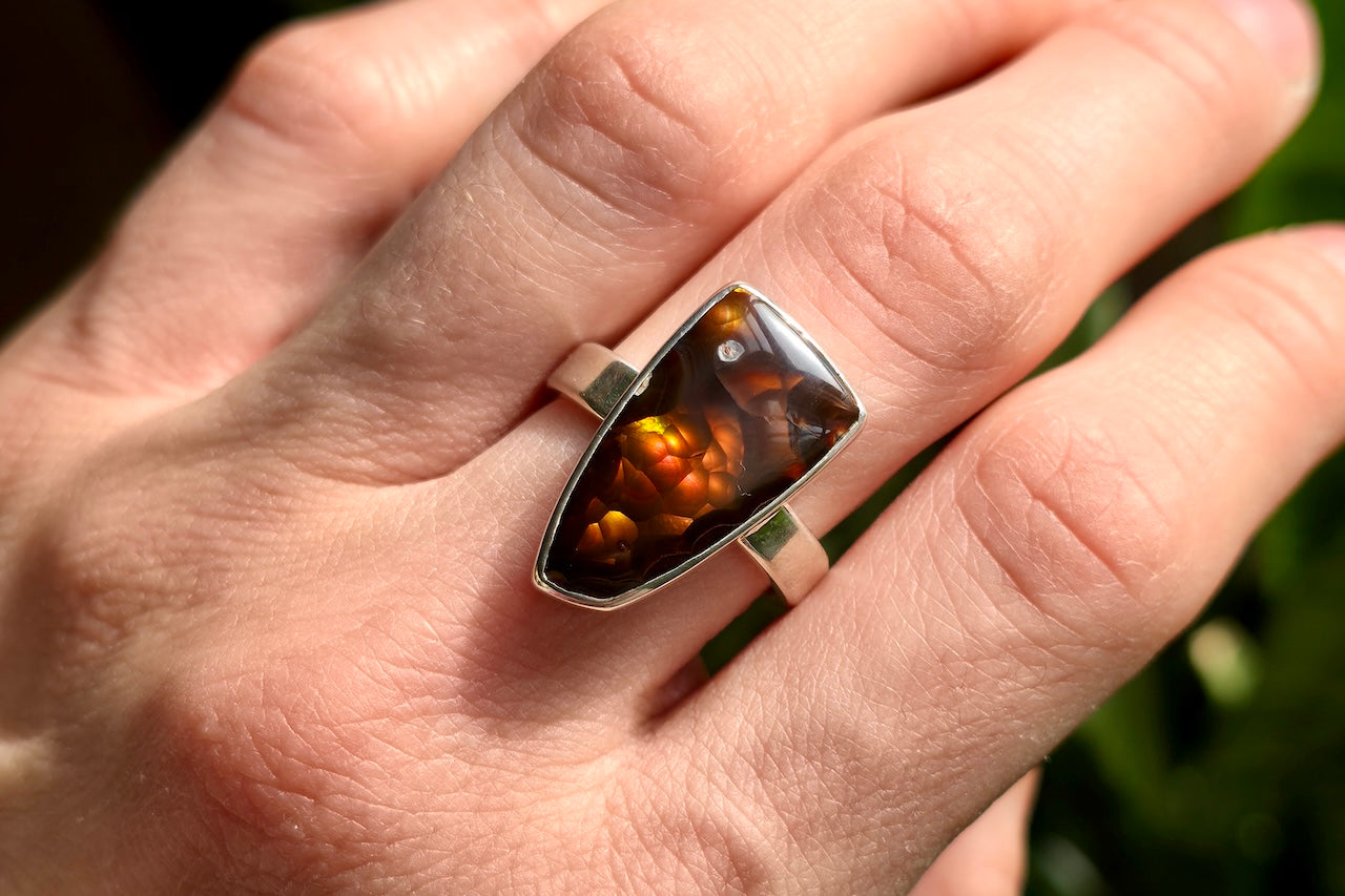 Fire Agate Ring