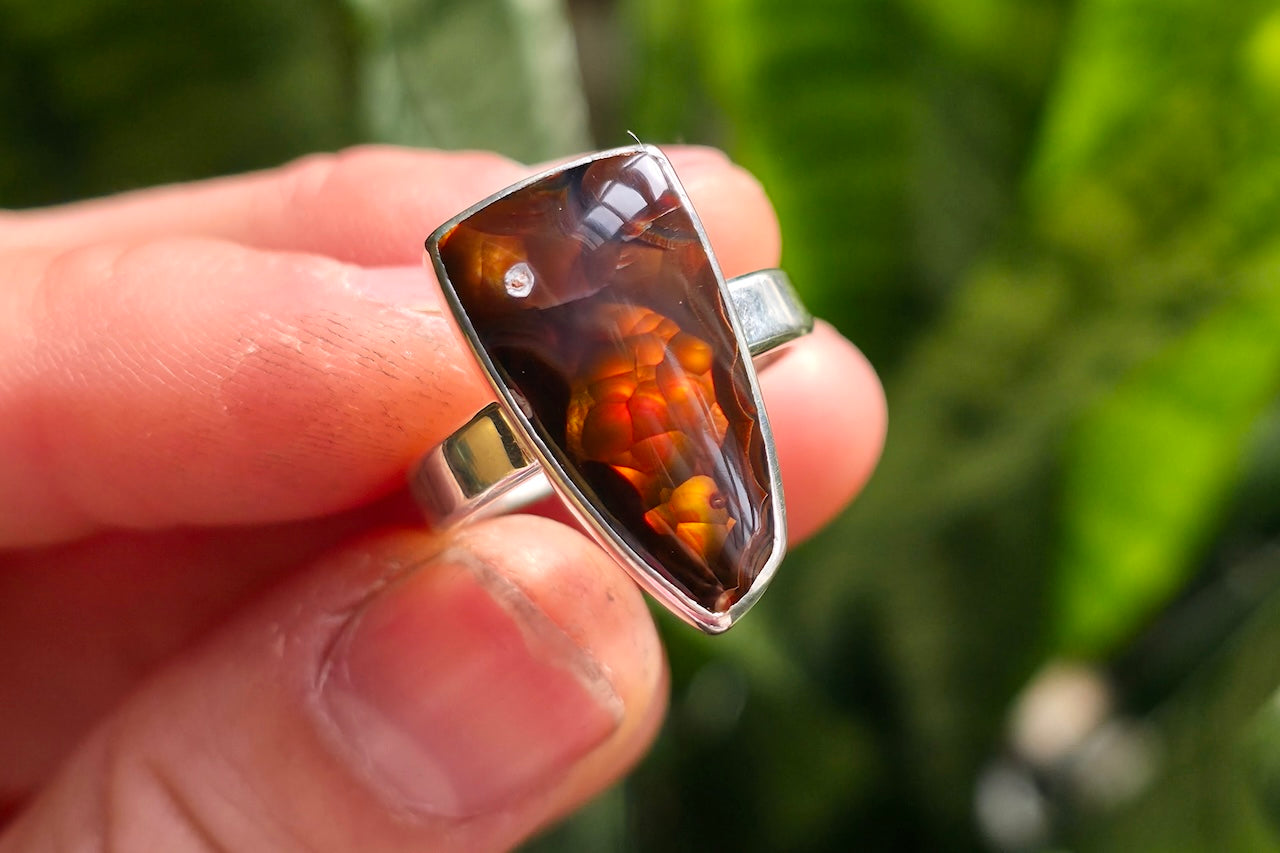 Fire Agate Ring