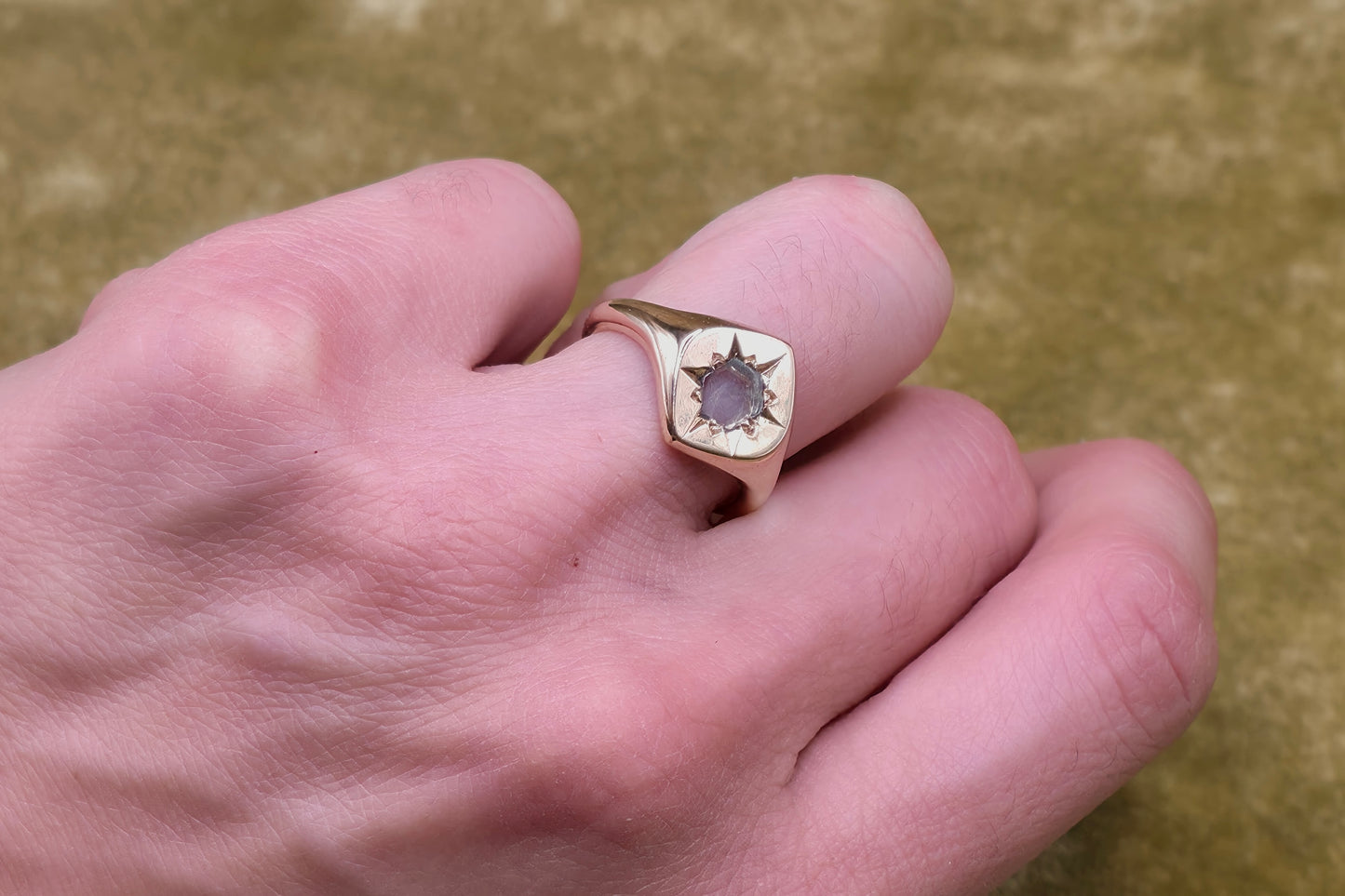 Montana Sapphire Portal Ring