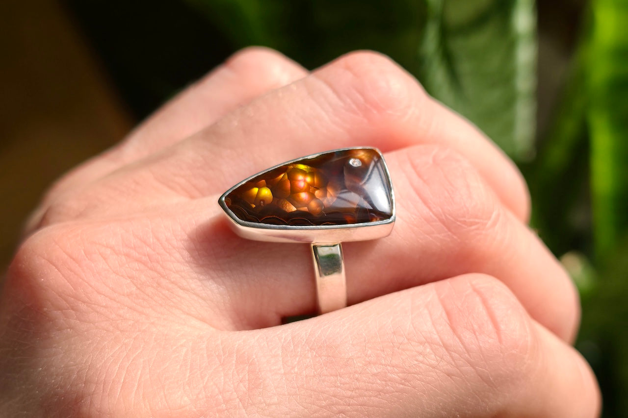 Fire Agate Ring