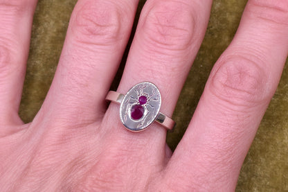 Ruby Spider Ring
