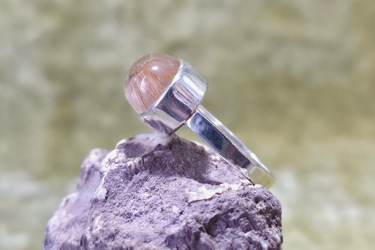 Rutile Quartz Ring