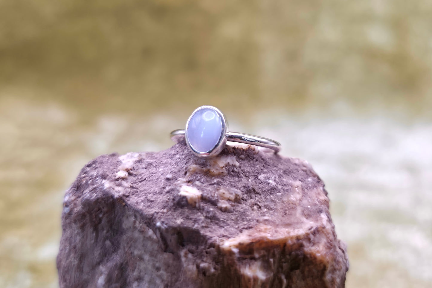 Blue Lace Agate Ring