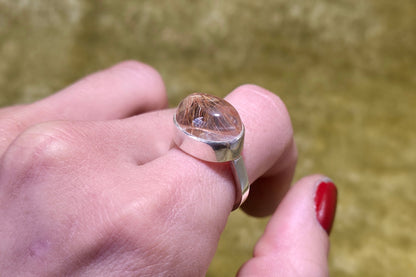 Rutile Quartz Ring