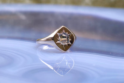 Montana Sapphire Portal Ring