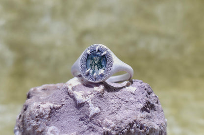 Moss Agate Ring