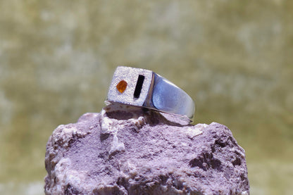 Spessartine and Tourmaline Signet