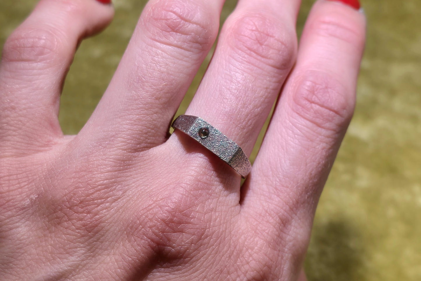 Montana Sapphire Bar Ring