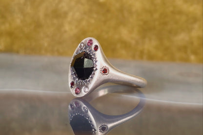 Raw Garnet Ring