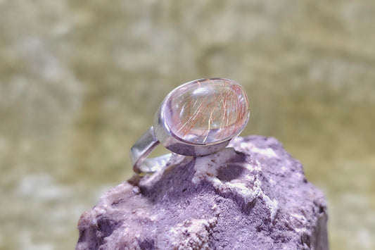 Rutile Quartz Ring