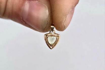 Montana Sapphire Trillion Charm