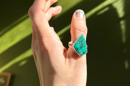 Chrysocolla Malachite Ring