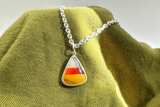 Candy Corn Rock Necklace