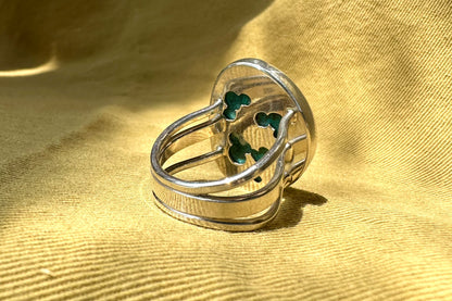 Chrysocolla Malachite Ring
