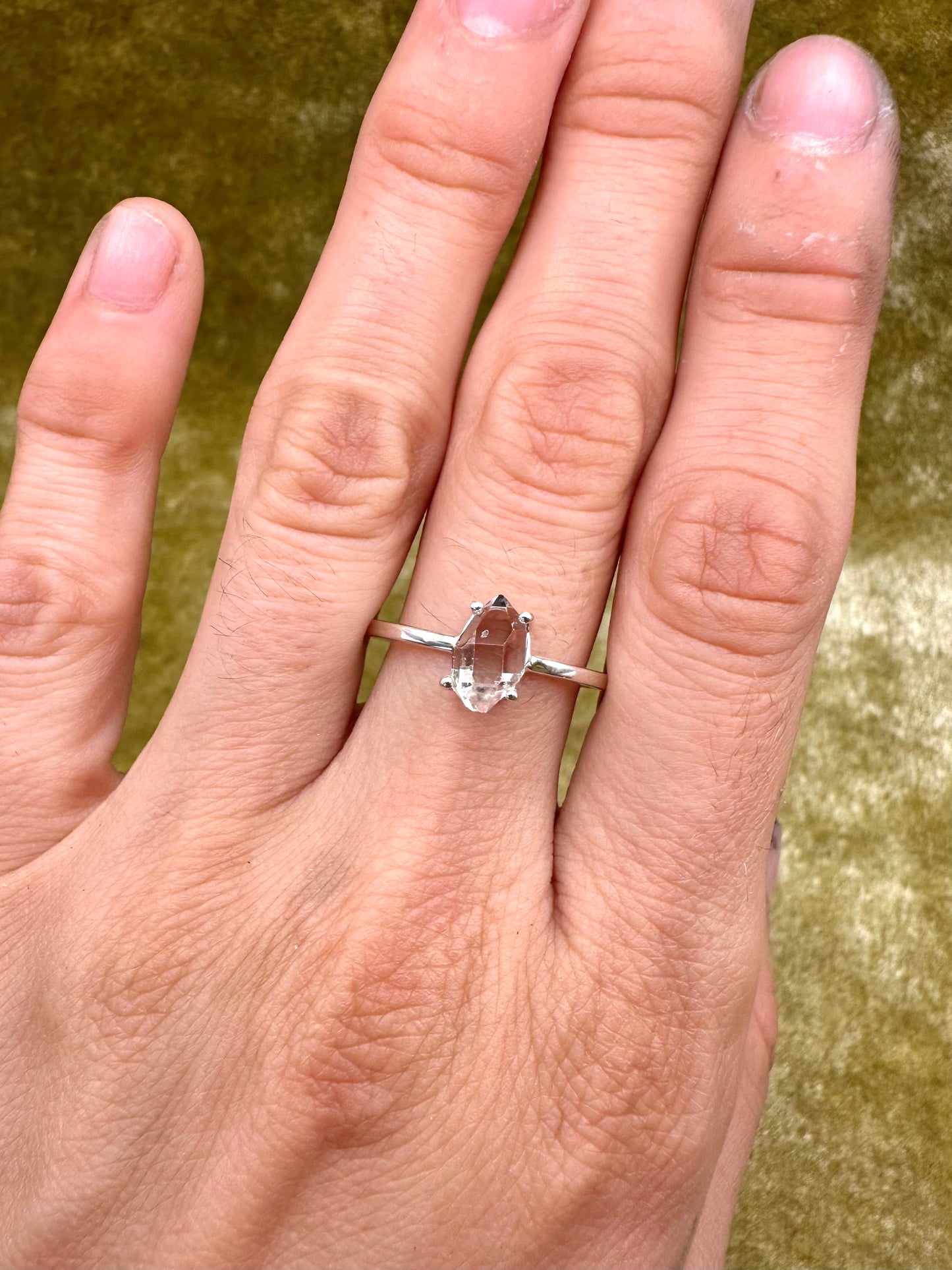 Herkimer Diamond Ring 1