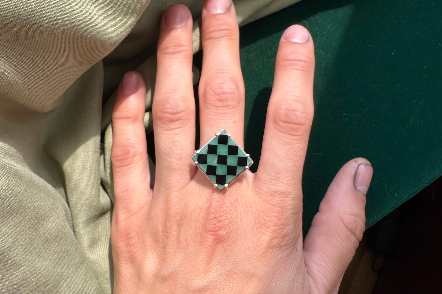 Checker Mosaic Ring