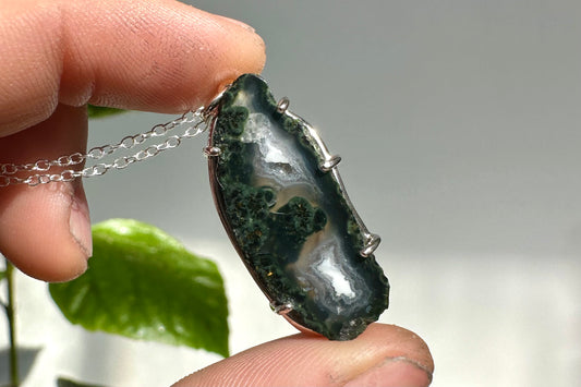 Badger Creek Moss Agate Necklace