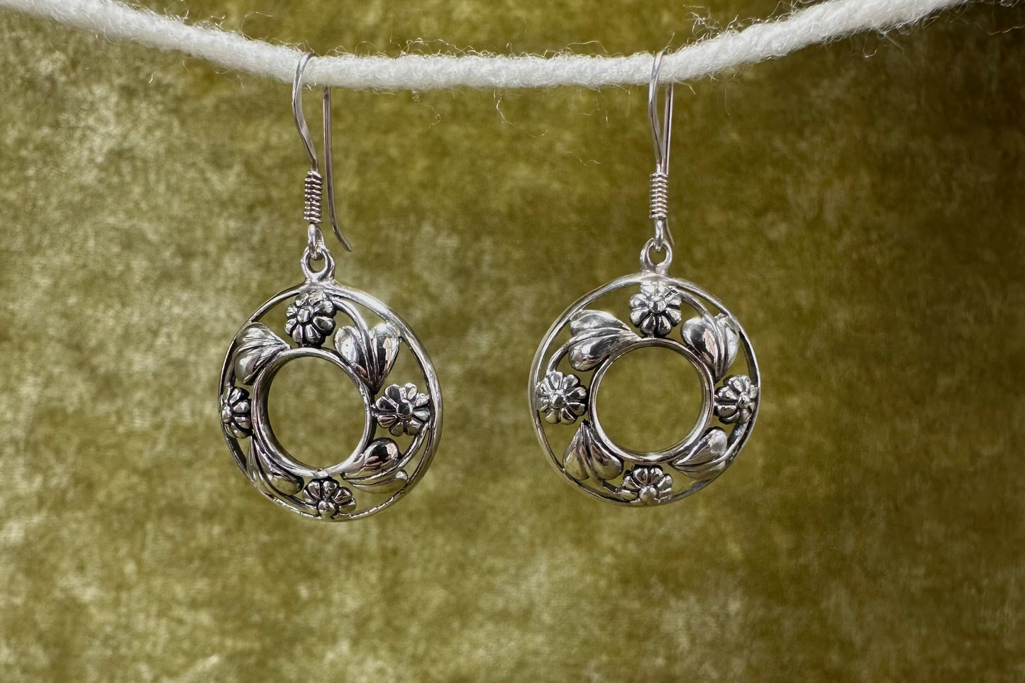 Heart and Flower Dangles