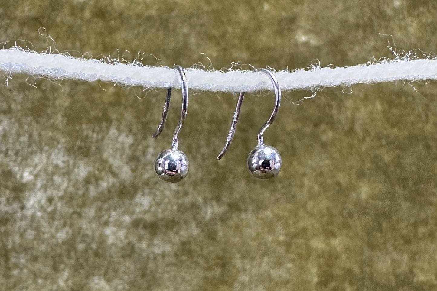 Silver Ball Earrings