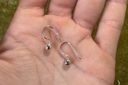 Silver Ball Earrings